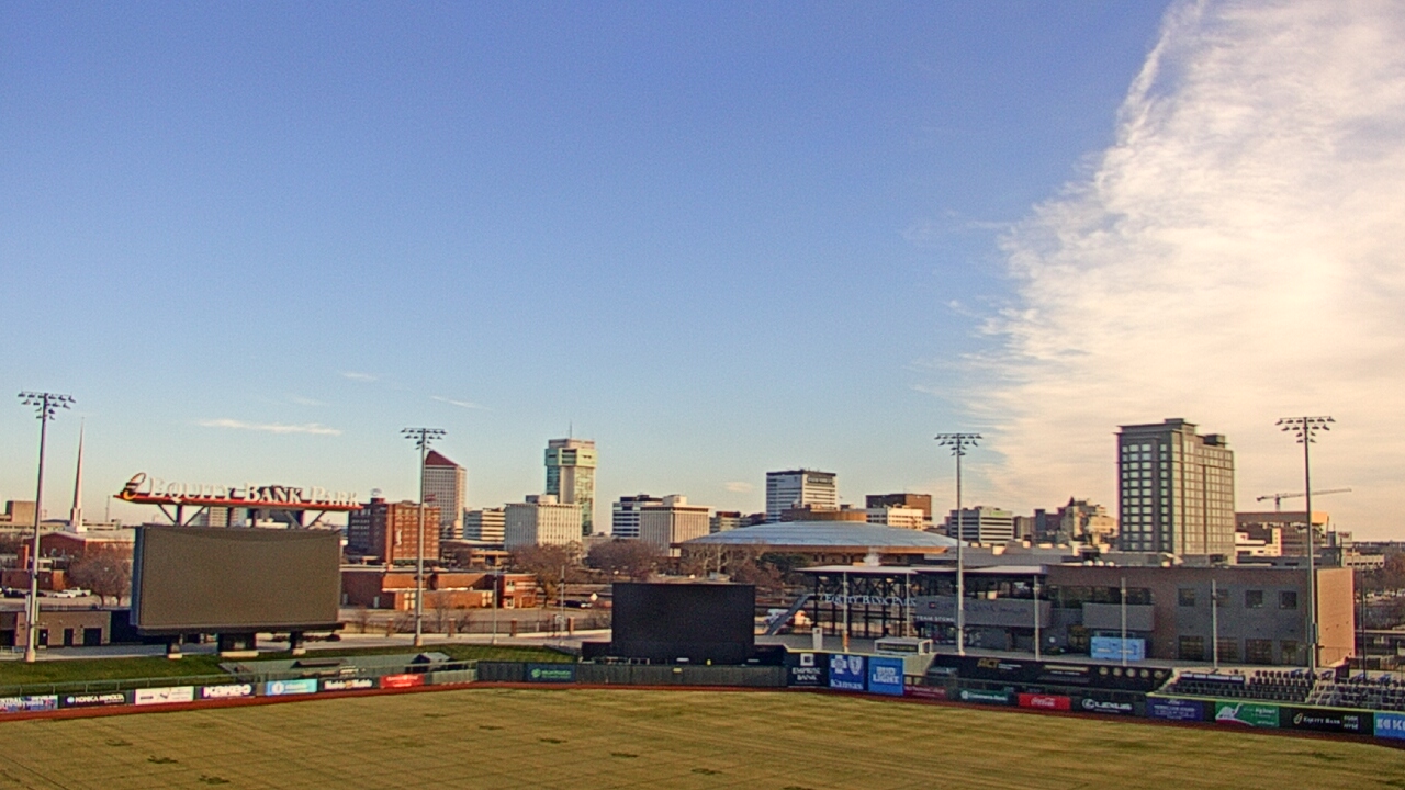 Thumbnail for current weather camera view from Riverfront Stadium in Wichita, Kansas