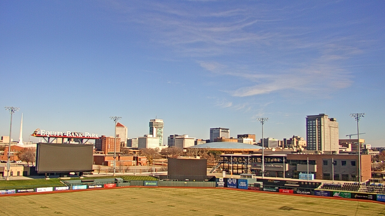 Thumbnail for current weather camera view from Riverfront Stadium in Wichita, Kansas