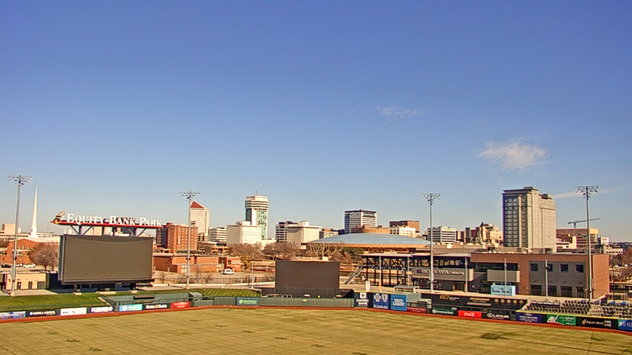 Thumbnail for current weather camera view from Riverfront Stadium in Wichita, Kansas
