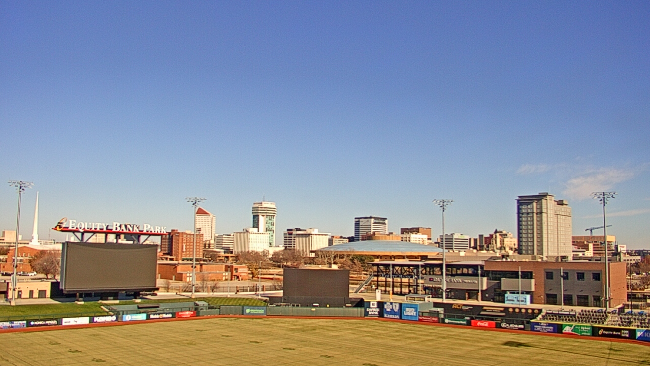 Thumbnail for current weather camera view from Riverfront Stadium in Wichita, Kansas