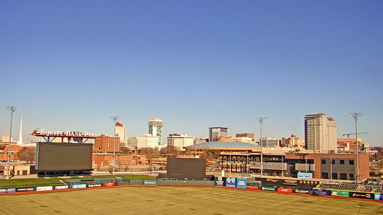 Thumbnail for current weather camera view from Riverfront Stadium in Wichita, Kansas