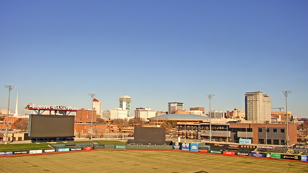 Thumbnail for current weather camera view from Riverfront Stadium in Wichita, Kansas