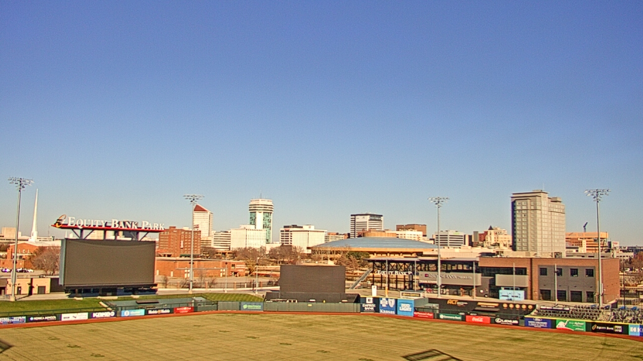 Thumbnail for current weather camera view from Riverfront Stadium in Wichita, Kansas