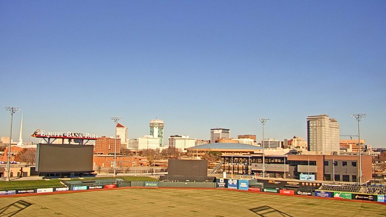 Thumbnail for current weather camera view from Riverfront Stadium in Wichita, Kansas
