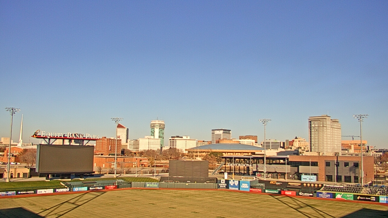 Thumbnail for current weather camera view from Riverfront Stadium in Wichita, Kansas