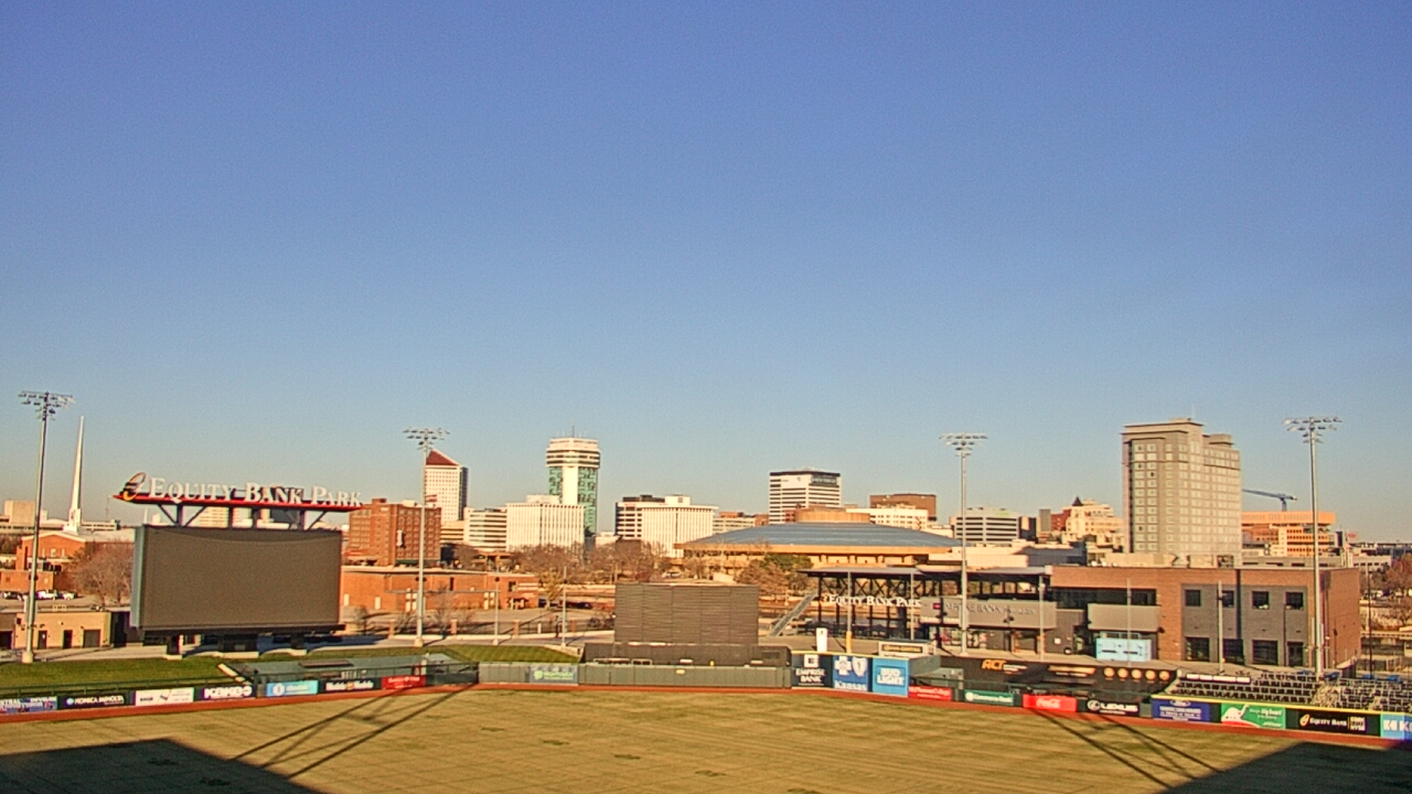 Thumbnail for current weather camera view from Riverfront Stadium in Wichita, Kansas