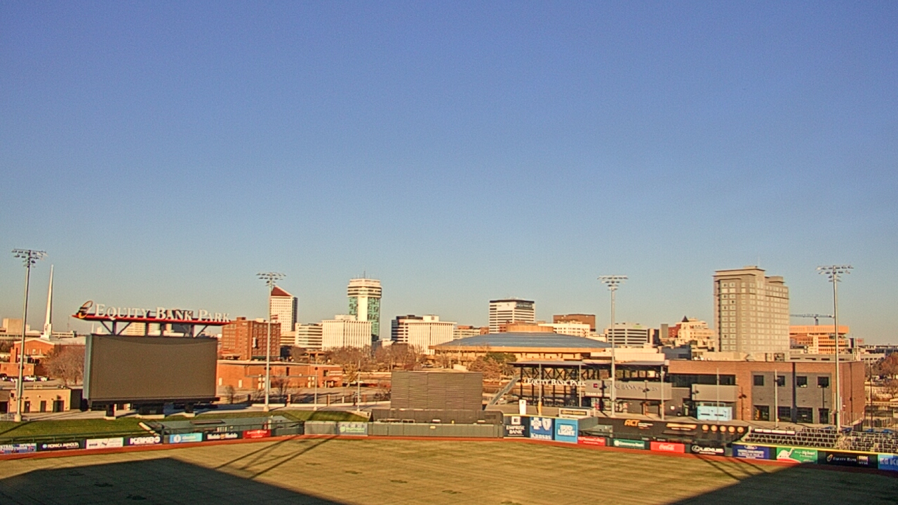 Thumbnail for current weather camera view from Riverfront Stadium in Wichita, Kansas
