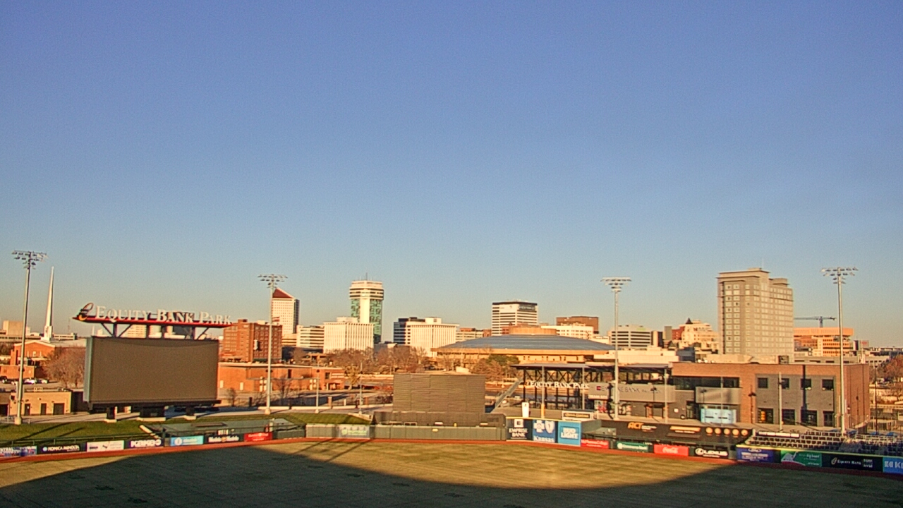 Thumbnail for current weather camera view from Riverfront Stadium in Wichita, Kansas