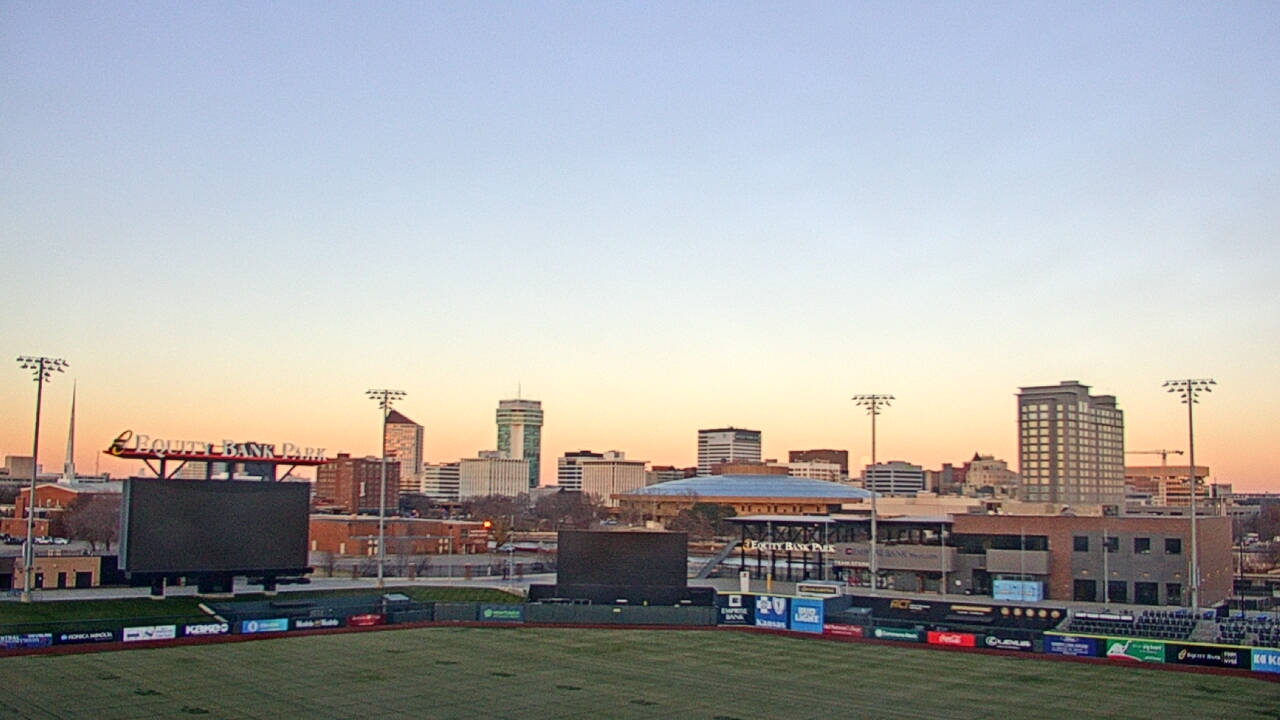 Thumbnail for current weather camera view from Riverfront Stadium in Wichita, Kansas