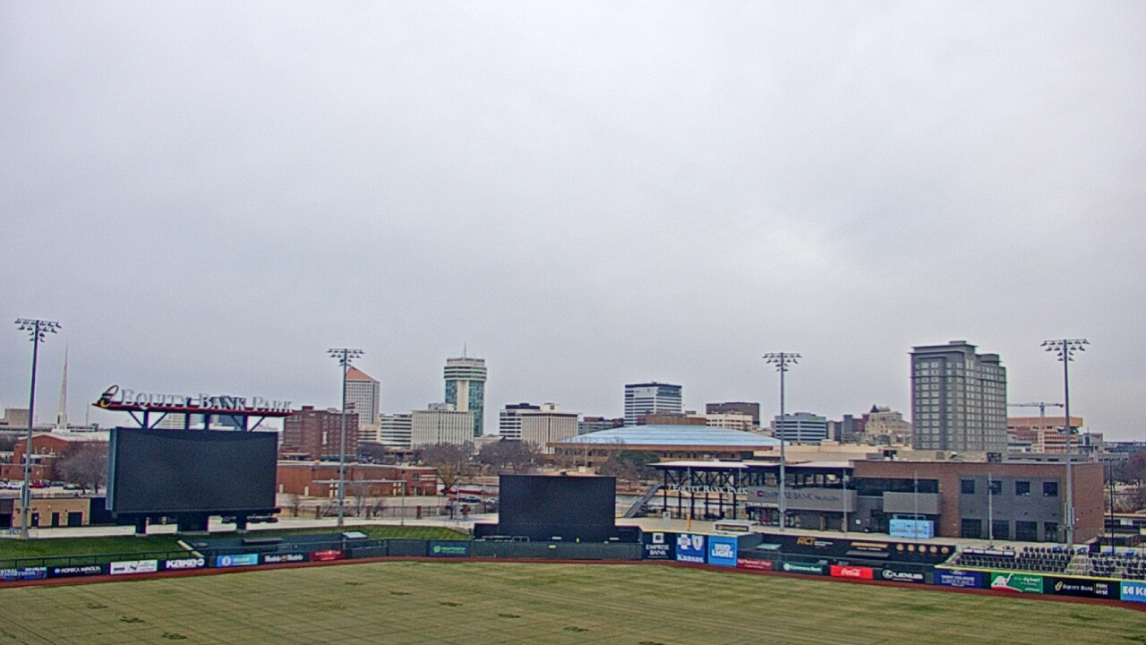 Thumbnail for current weather camera view from Riverfront Stadium in Wichita, Kansas