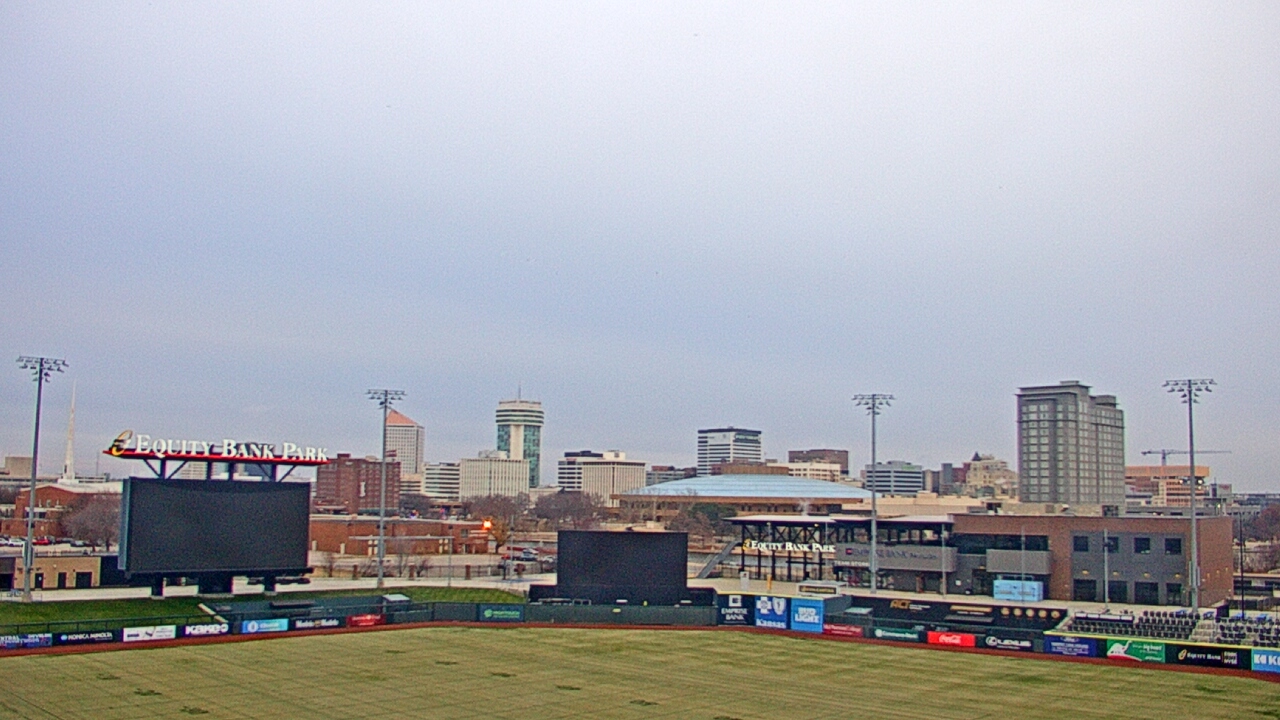 Thumbnail for current weather camera view from Riverfront Stadium in Wichita, Kansas