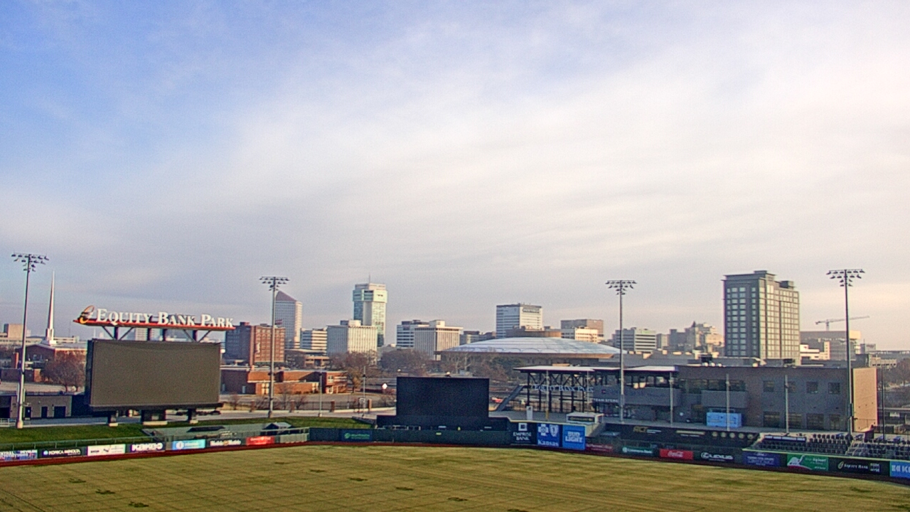Thumbnail for current weather camera view from Riverfront Stadium in Wichita, Kansas