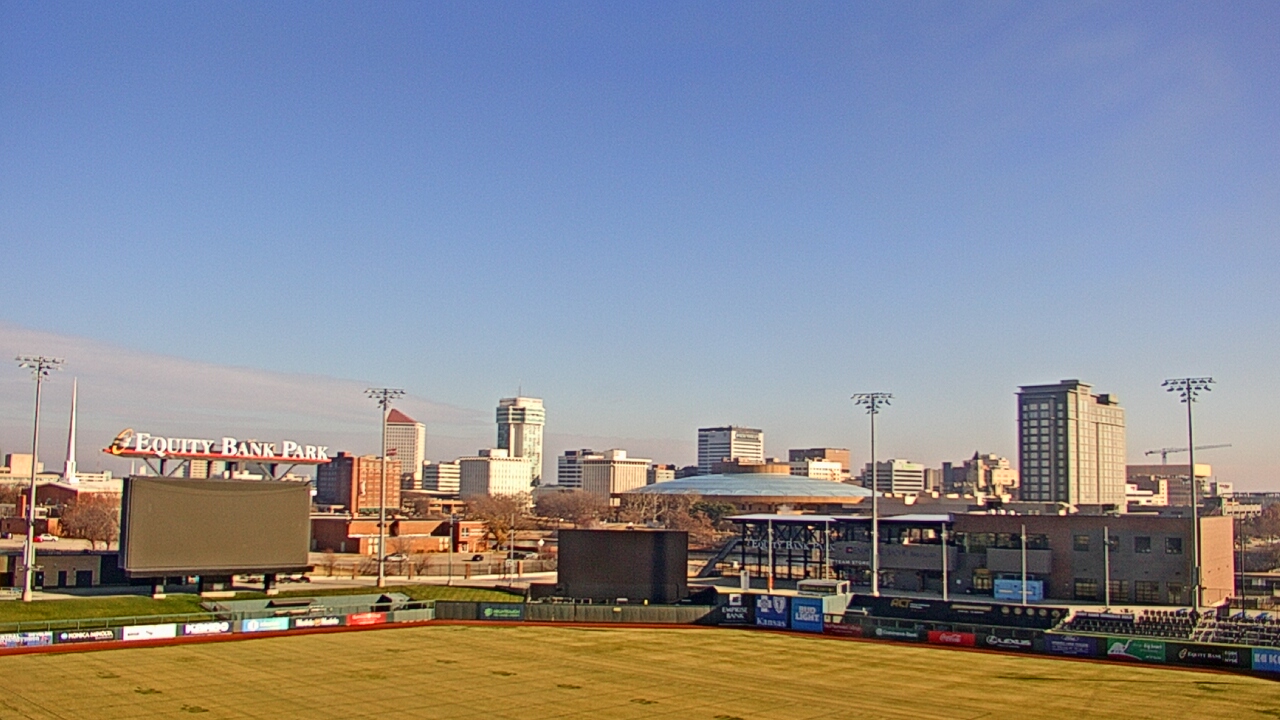 Thumbnail for current weather camera view from Riverfront Stadium in Wichita, Kansas