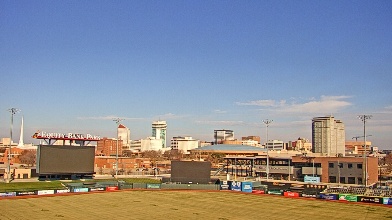 Thumbnail for current weather camera view from Riverfront Stadium in Wichita, Kansas