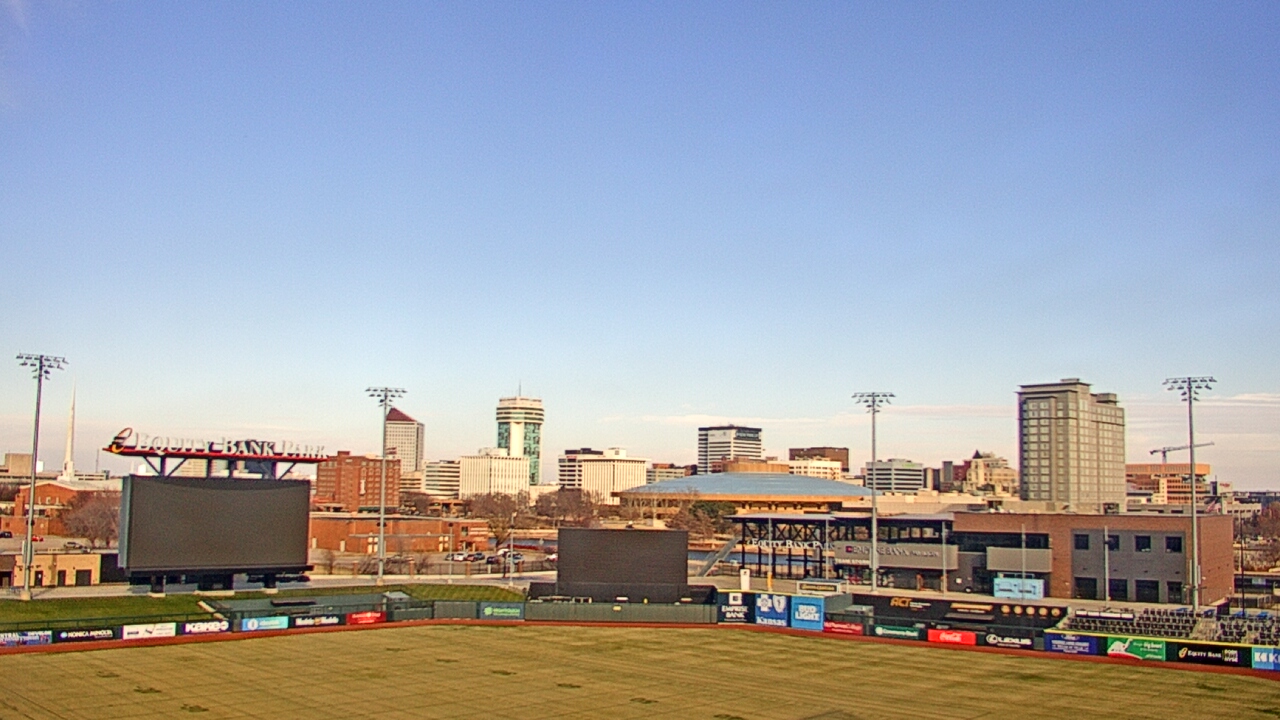 Thumbnail for current weather camera view from Riverfront Stadium in Wichita, Kansas
