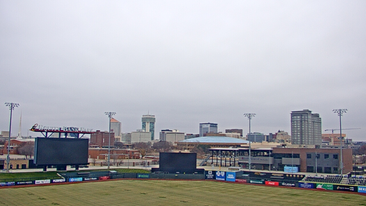 Thumbnail for current weather camera view from Riverfront Stadium in Wichita, Kansas