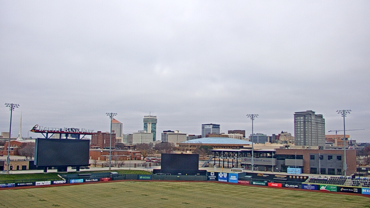 Thumbnail for current weather camera view from Riverfront Stadium in Wichita, Kansas