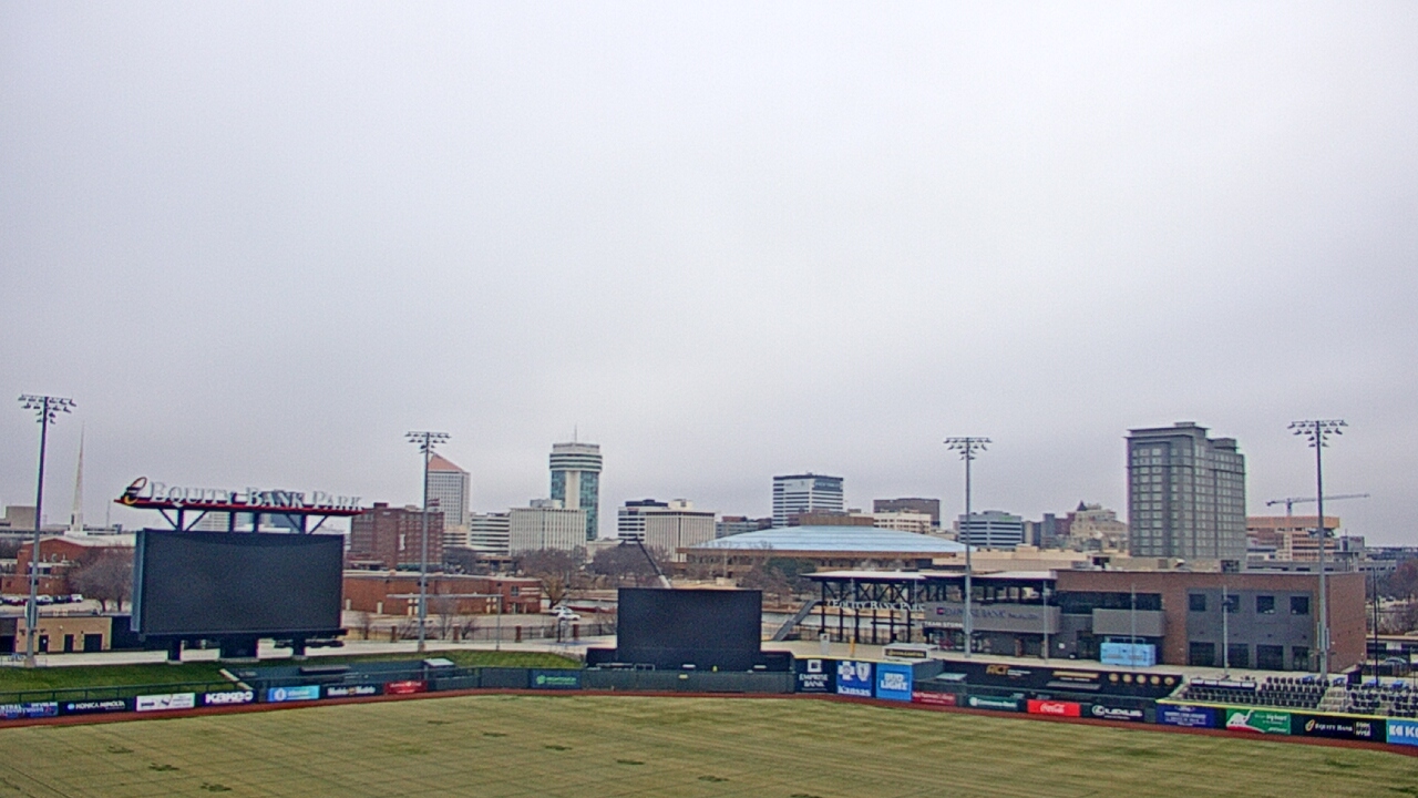 Thumbnail for current weather camera view from Riverfront Stadium in Wichita, Kansas