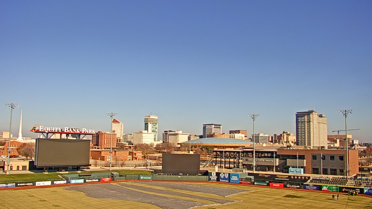 Thumbnail for current weather camera view from Riverfront Stadium in Wichita, Kansas