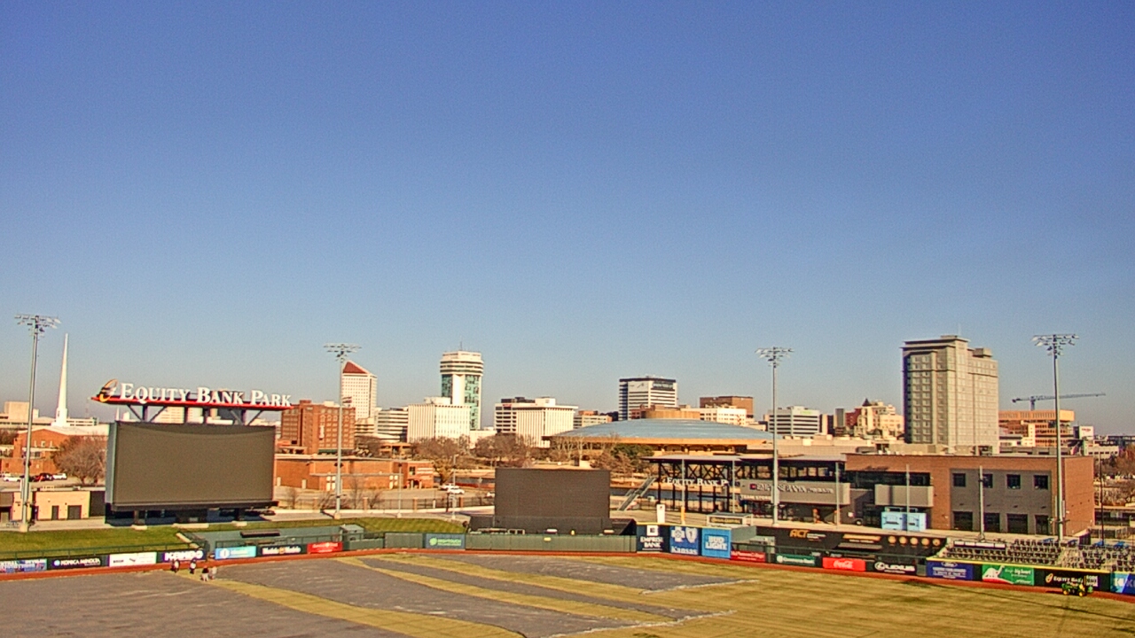 Thumbnail for current weather camera view from Riverfront Stadium in Wichita, Kansas