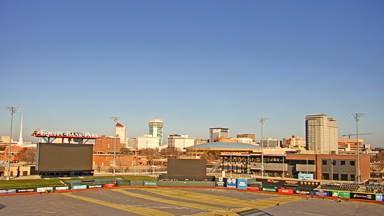 Thumbnail for current weather camera view from Riverfront Stadium in Wichita, Kansas