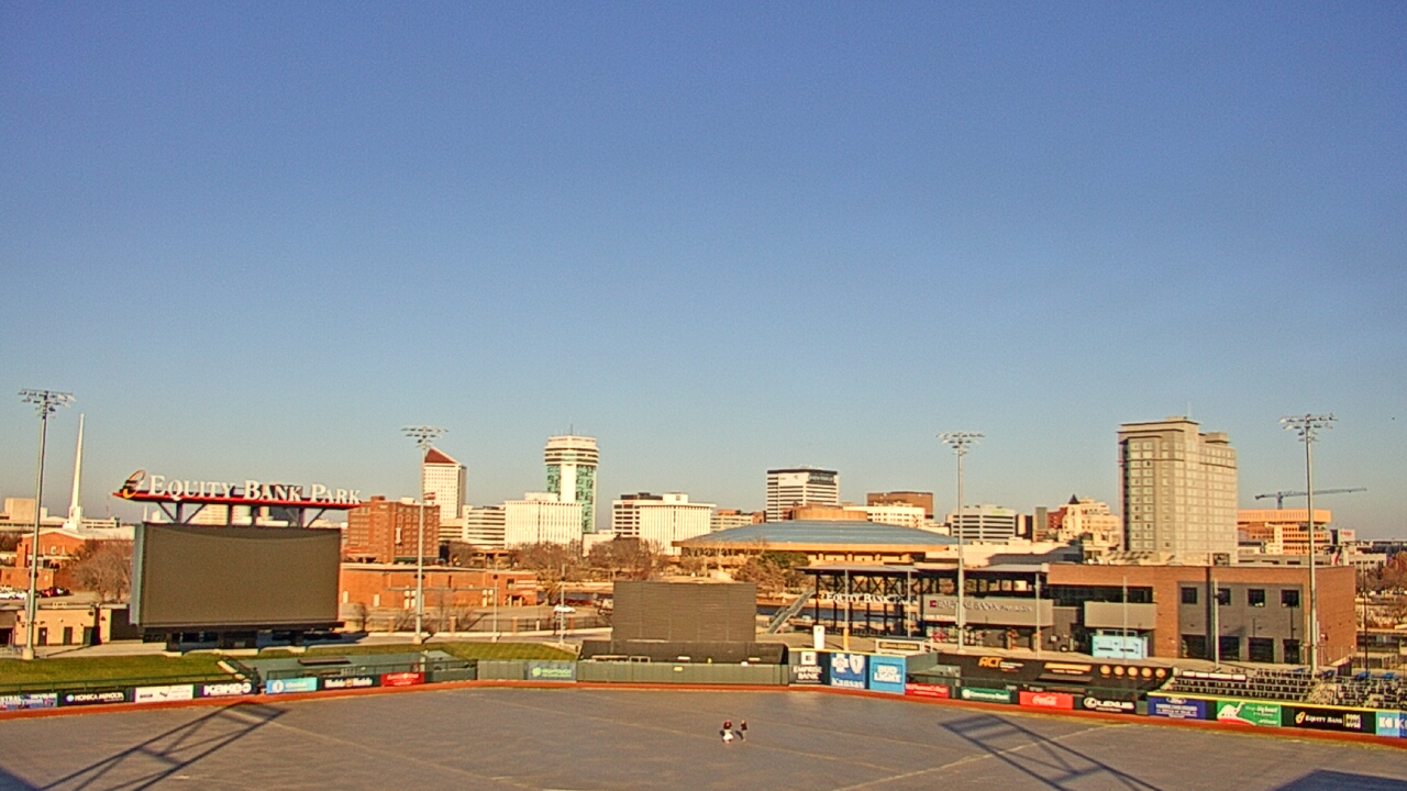 Thumbnail for current weather camera view from Riverfront Stadium in Wichita, Kansas