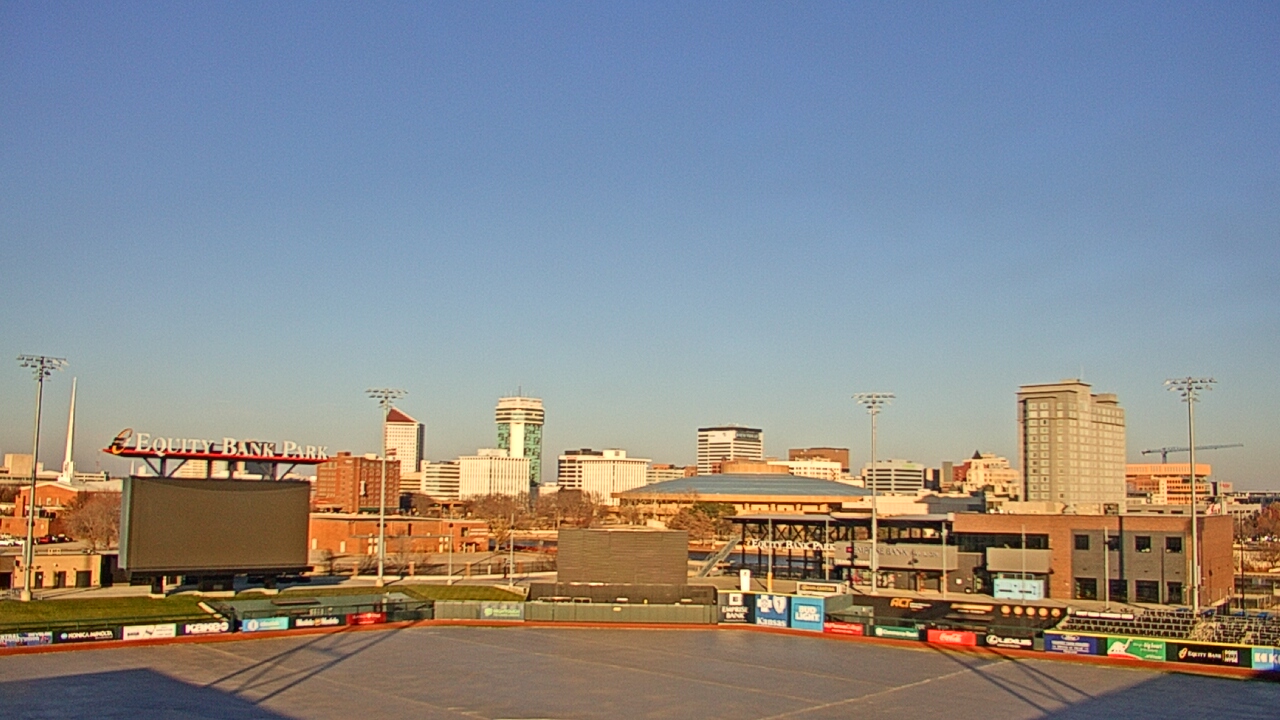Thumbnail for current weather camera view from Riverfront Stadium in Wichita, Kansas