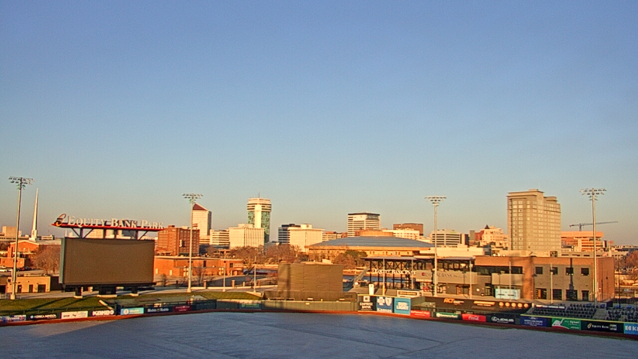 Thumbnail for current weather camera view from Riverfront Stadium in Wichita, Kansas