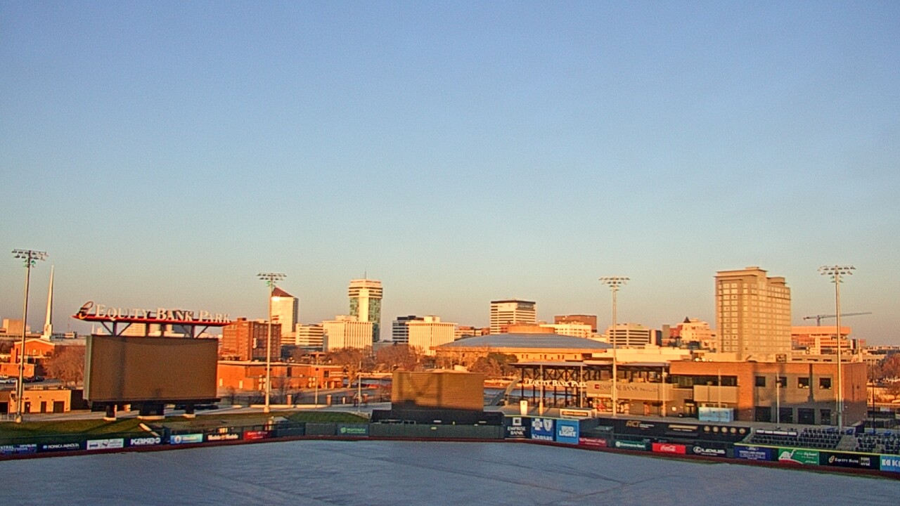Thumbnail for current weather camera view from Riverfront Stadium in Wichita, Kansas