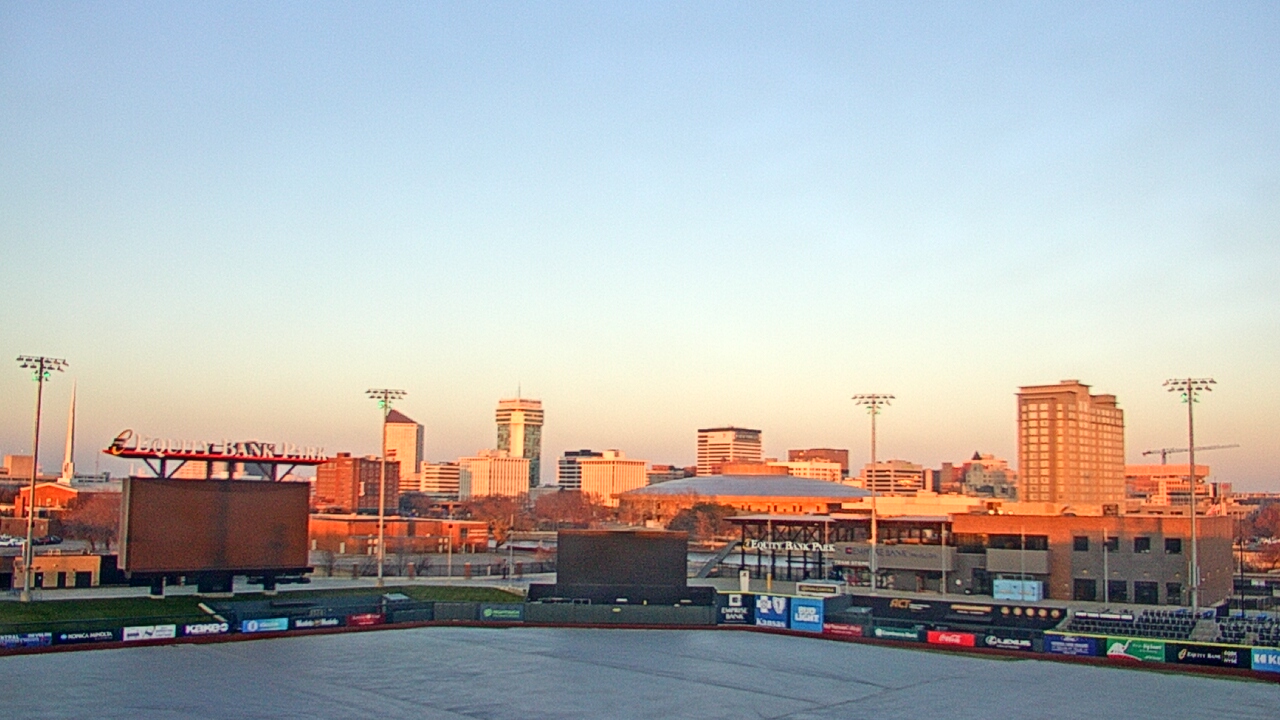 Thumbnail for current weather camera view from Riverfront Stadium in Wichita, Kansas