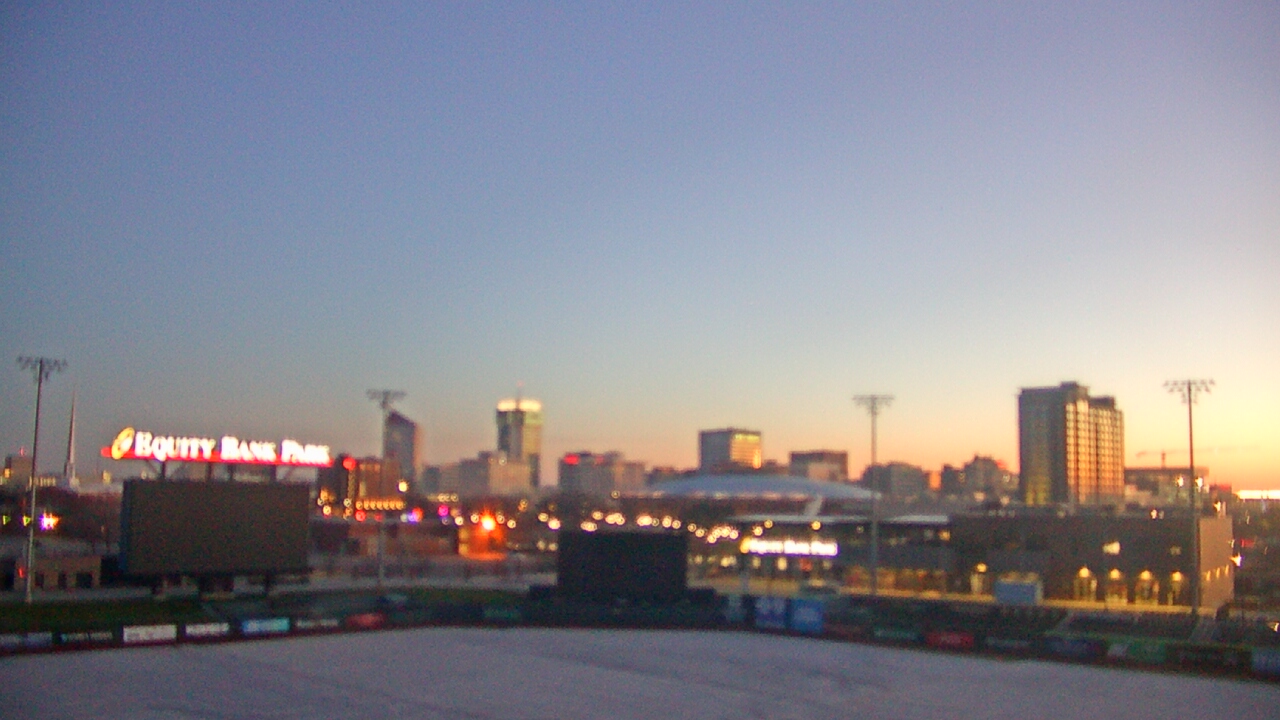Thumbnail for current weather camera view from Riverfront Stadium in Wichita, Kansas