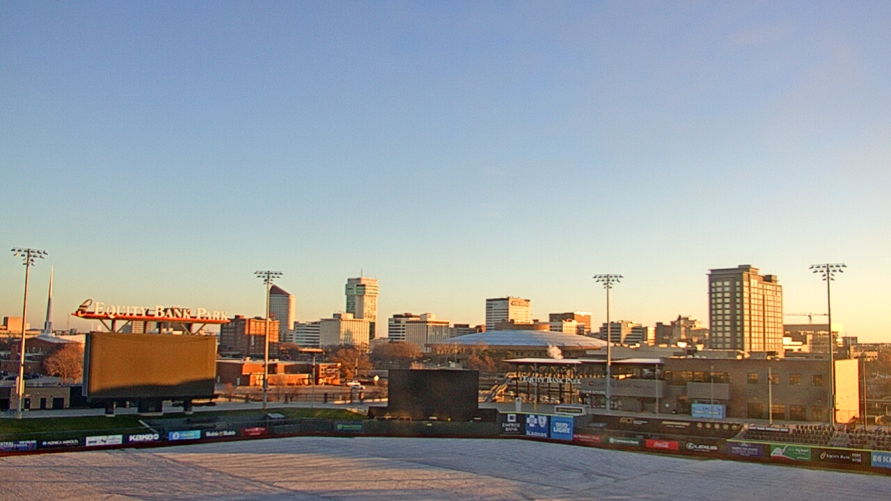 Thumbnail for current weather camera view from Riverfront Stadium in Wichita, Kansas