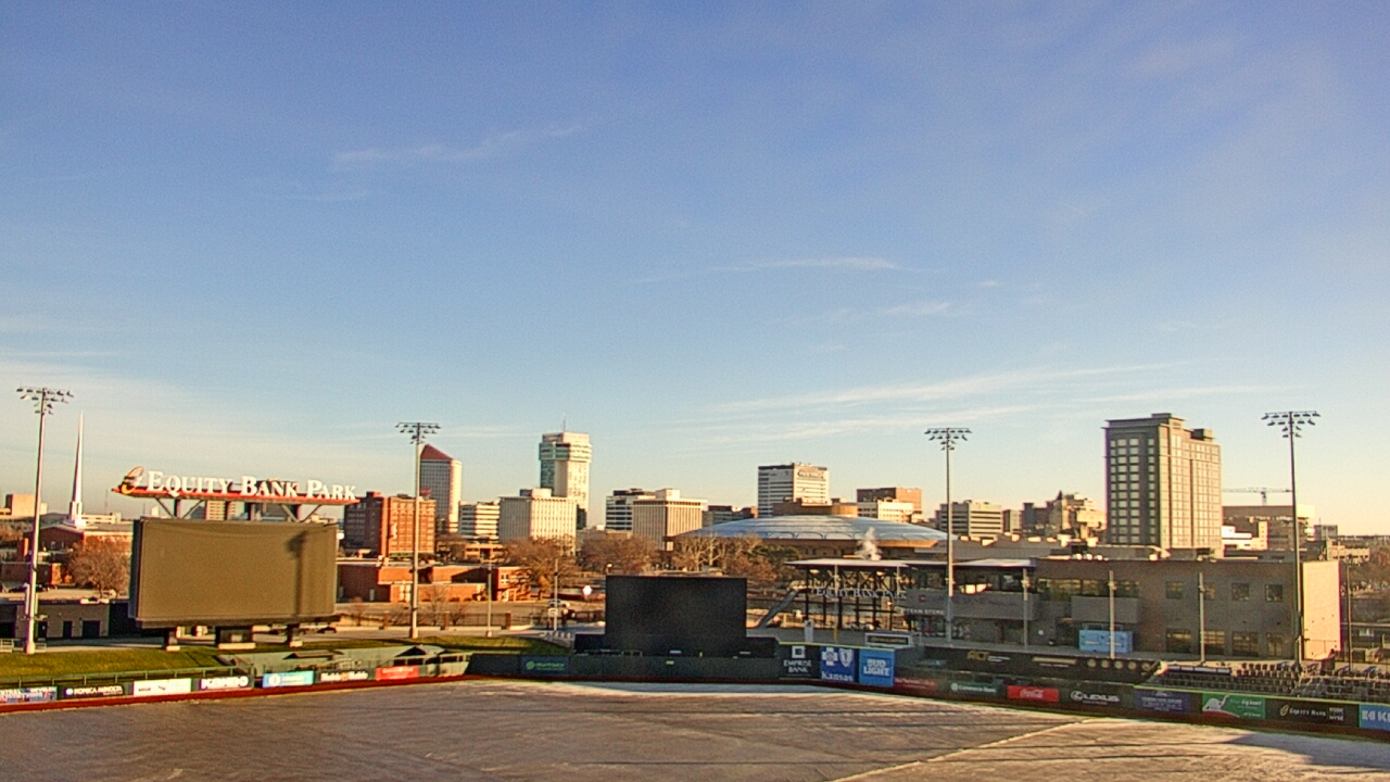 Thumbnail for current weather camera view from Riverfront Stadium in Wichita, Kansas