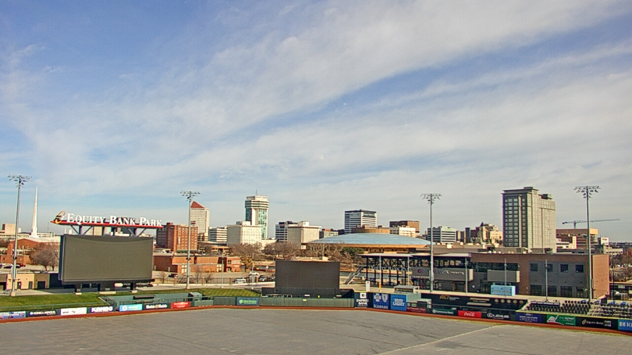 Thumbnail for current weather camera view from Riverfront Stadium in Wichita, Kansas