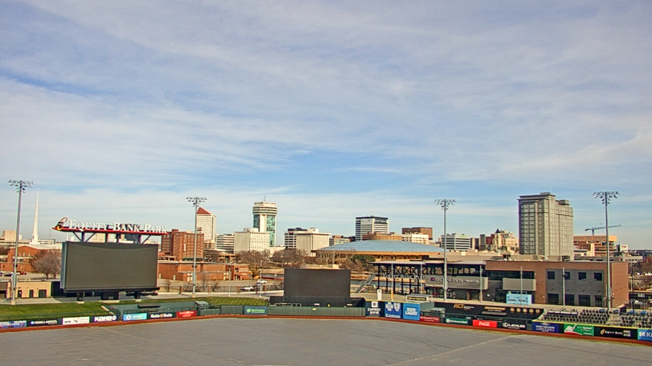 Thumbnail for current weather camera view from Riverfront Stadium in Wichita, Kansas