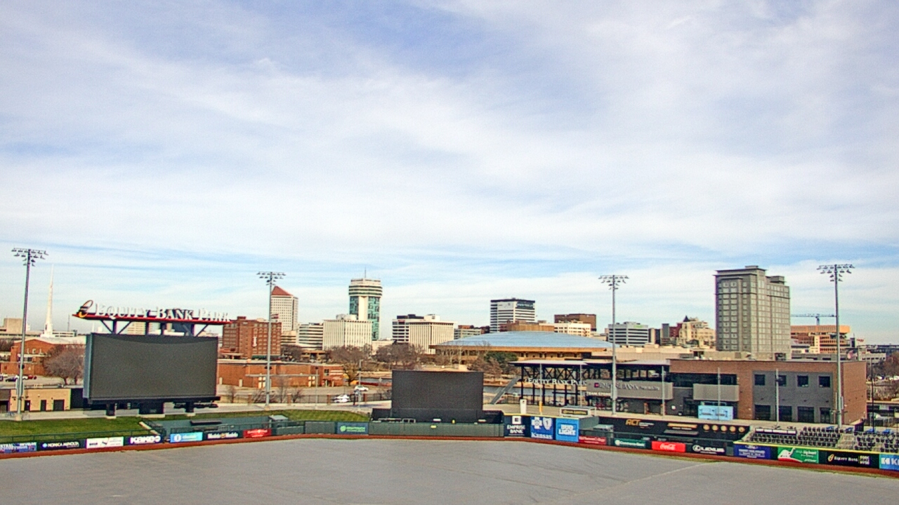 Thumbnail for current weather camera view from Riverfront Stadium in Wichita, Kansas