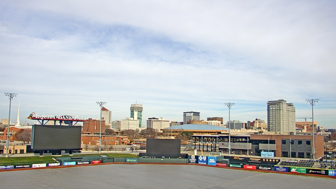 Thumbnail for current weather camera view from Riverfront Stadium in Wichita, Kansas