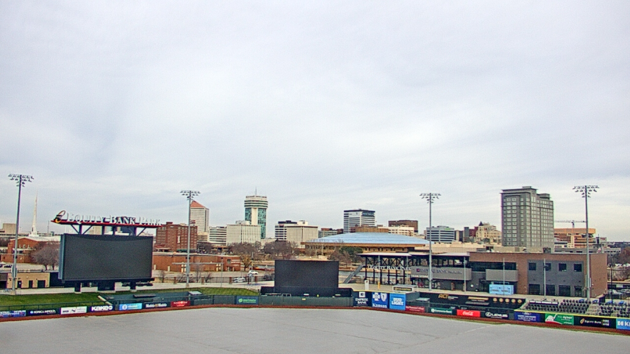 Thumbnail for current weather camera view from Riverfront Stadium in Wichita, Kansas