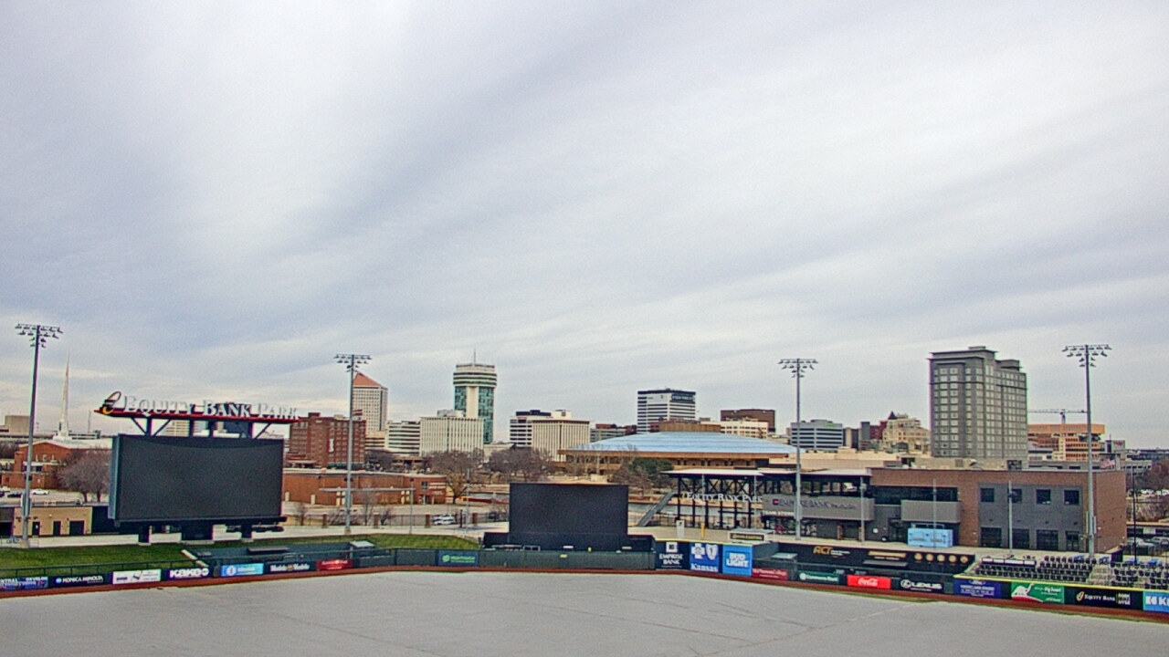 Thumbnail for current weather camera view from Riverfront Stadium in Wichita, Kansas