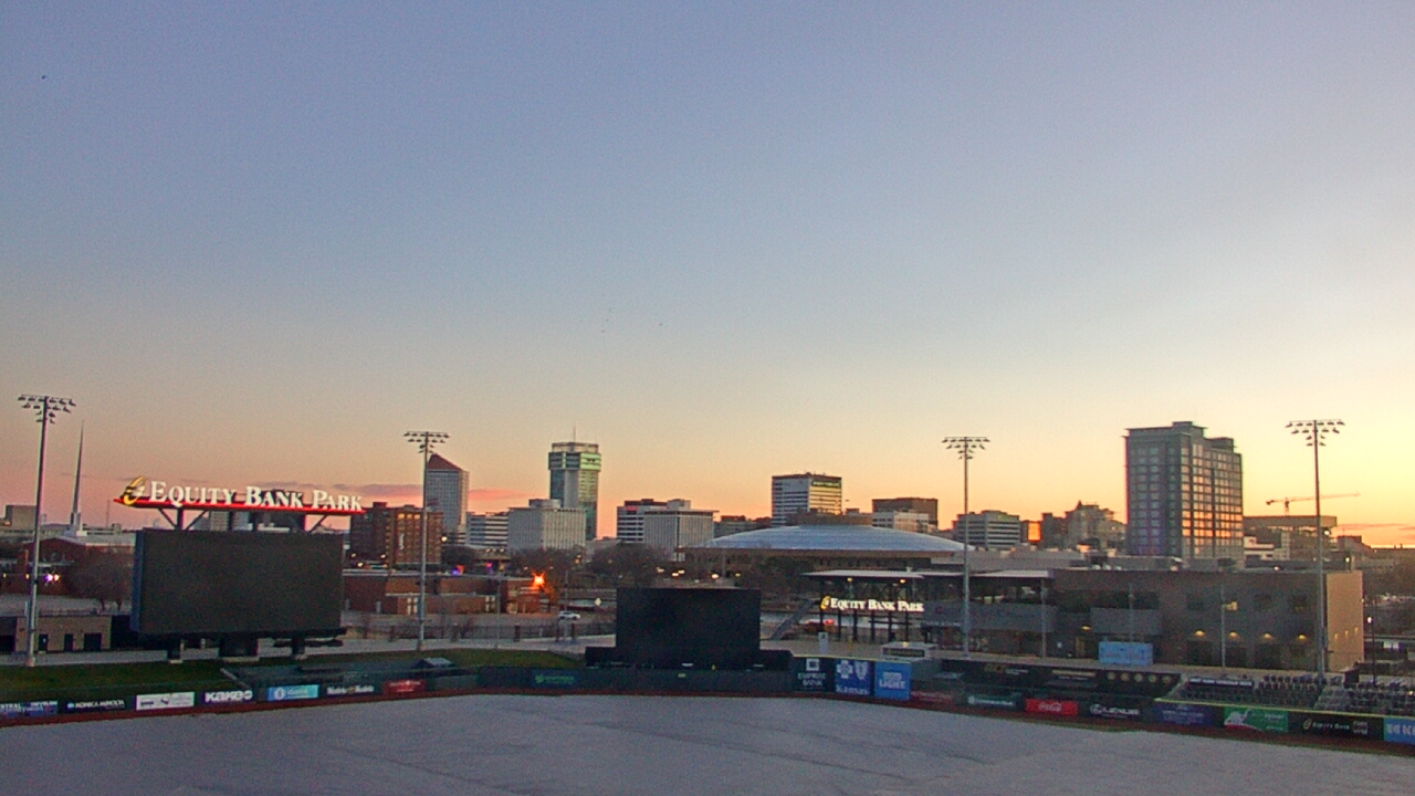 Thumbnail for current weather camera view from Riverfront Stadium in Wichita, Kansas
