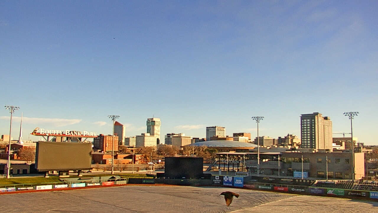 Thumbnail for current weather camera view from Riverfront Stadium in Wichita, Kansas