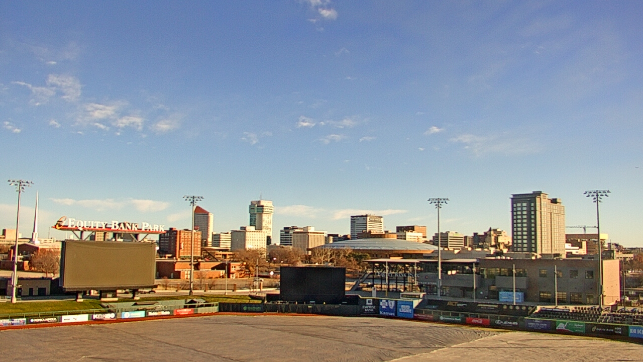 Thumbnail for current weather camera view from Riverfront Stadium in Wichita, Kansas