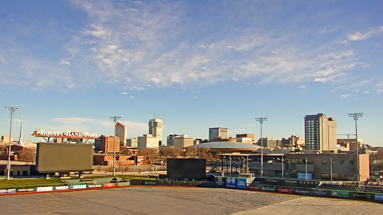 Thumbnail for current weather camera view from Riverfront Stadium in Wichita, Kansas