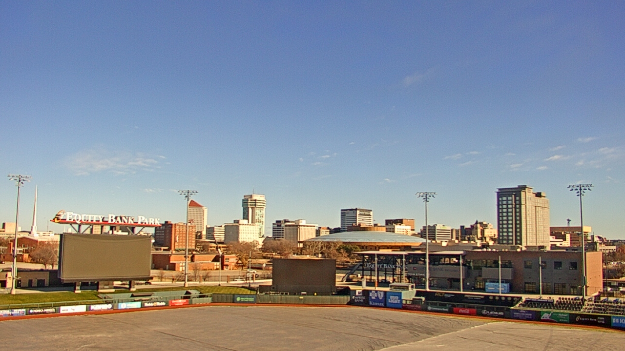 Thumbnail for current weather camera view from Riverfront Stadium in Wichita, Kansas