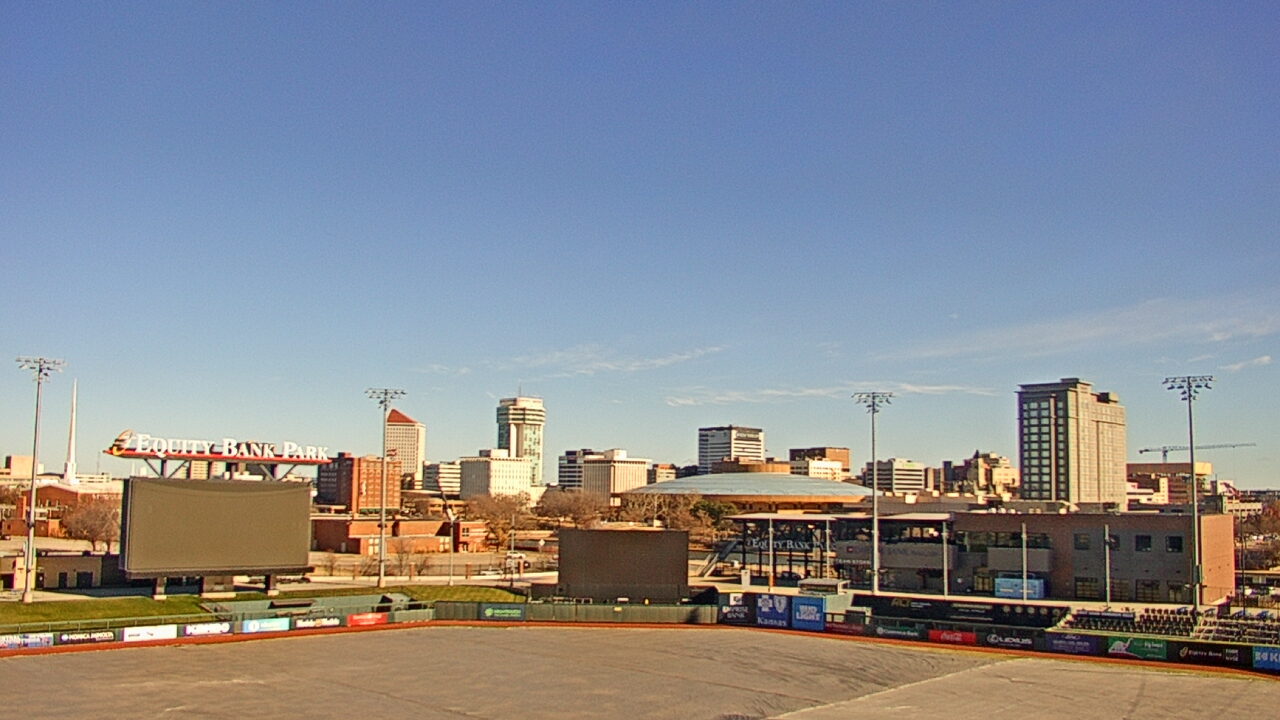 Thumbnail for current weather camera view from Riverfront Stadium in Wichita, Kansas
