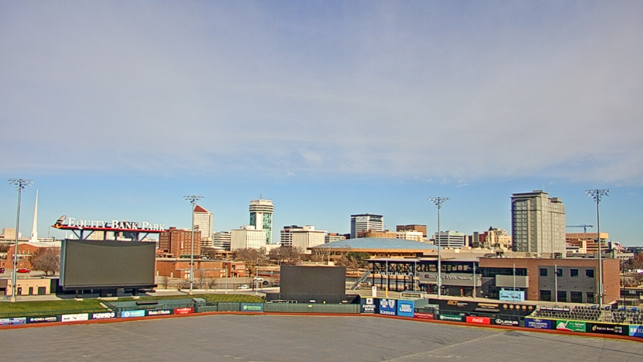 Thumbnail for current weather camera view from Riverfront Stadium in Wichita, Kansas