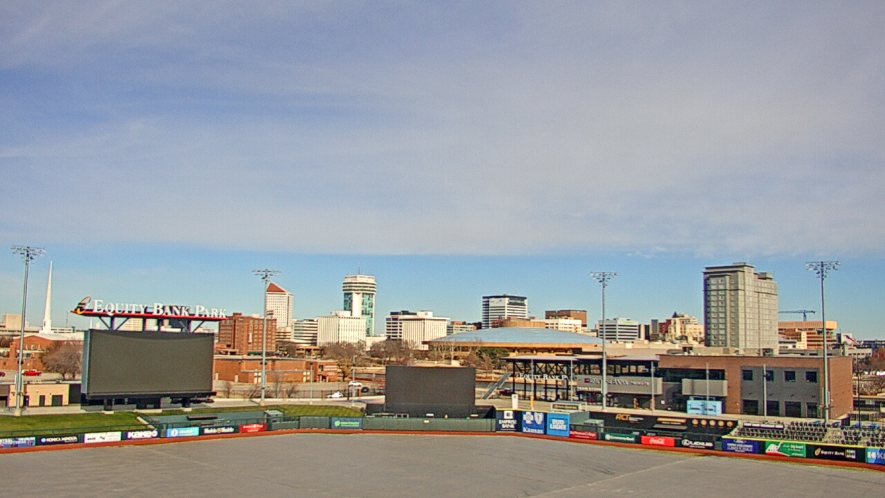 Thumbnail for current weather camera view from Riverfront Stadium in Wichita, Kansas