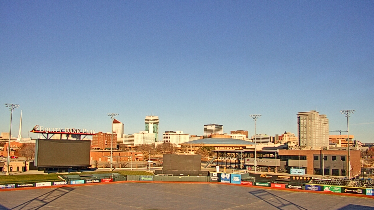 Thumbnail for current weather camera view from Riverfront Stadium in Wichita, Kansas