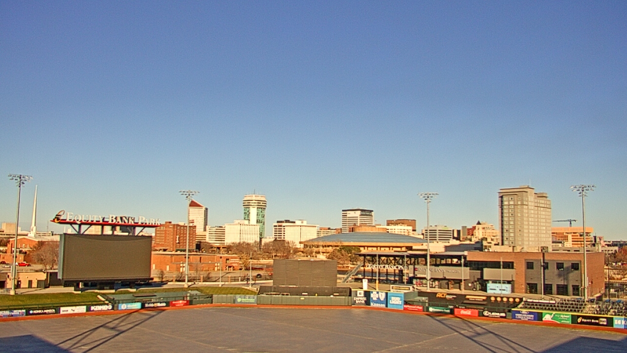 Thumbnail for current weather camera view from Riverfront Stadium in Wichita, Kansas