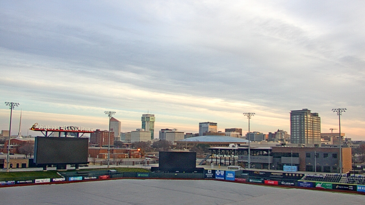 Thumbnail for current weather camera view from Riverfront Stadium in Wichita, Kansas